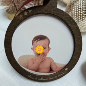 Bola de Natal madeira Avós