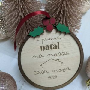 bola de natal casa nova