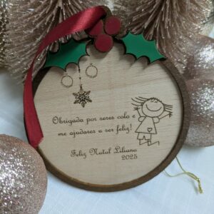 Bebés Bola de Natal madeira