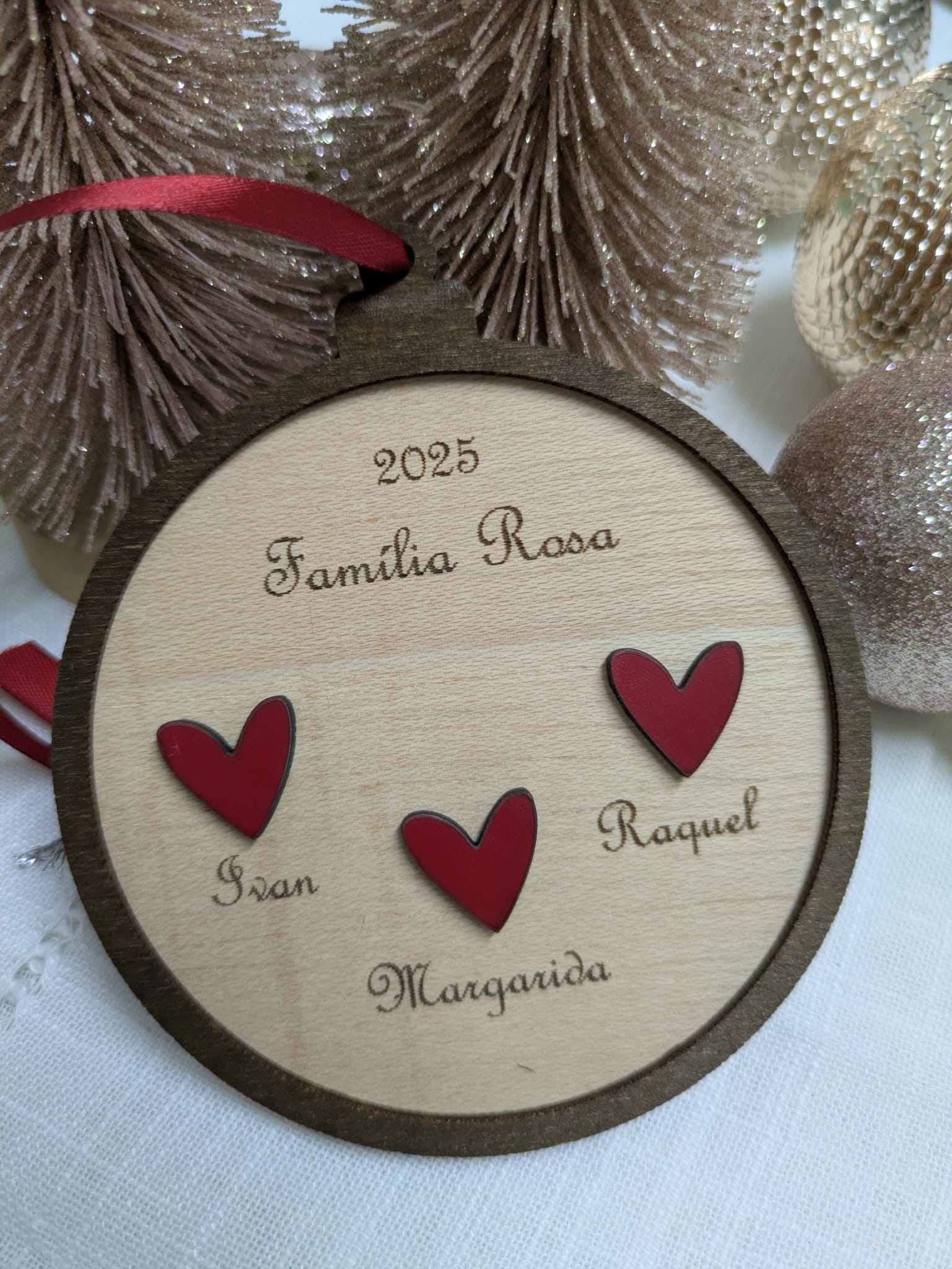 Bola de natal Família bola de natal Família