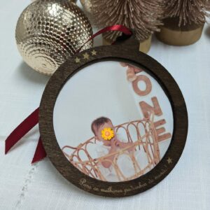 bola de natal madeira padrinhos