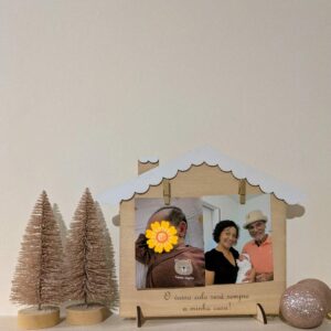Moldura casinha de natal