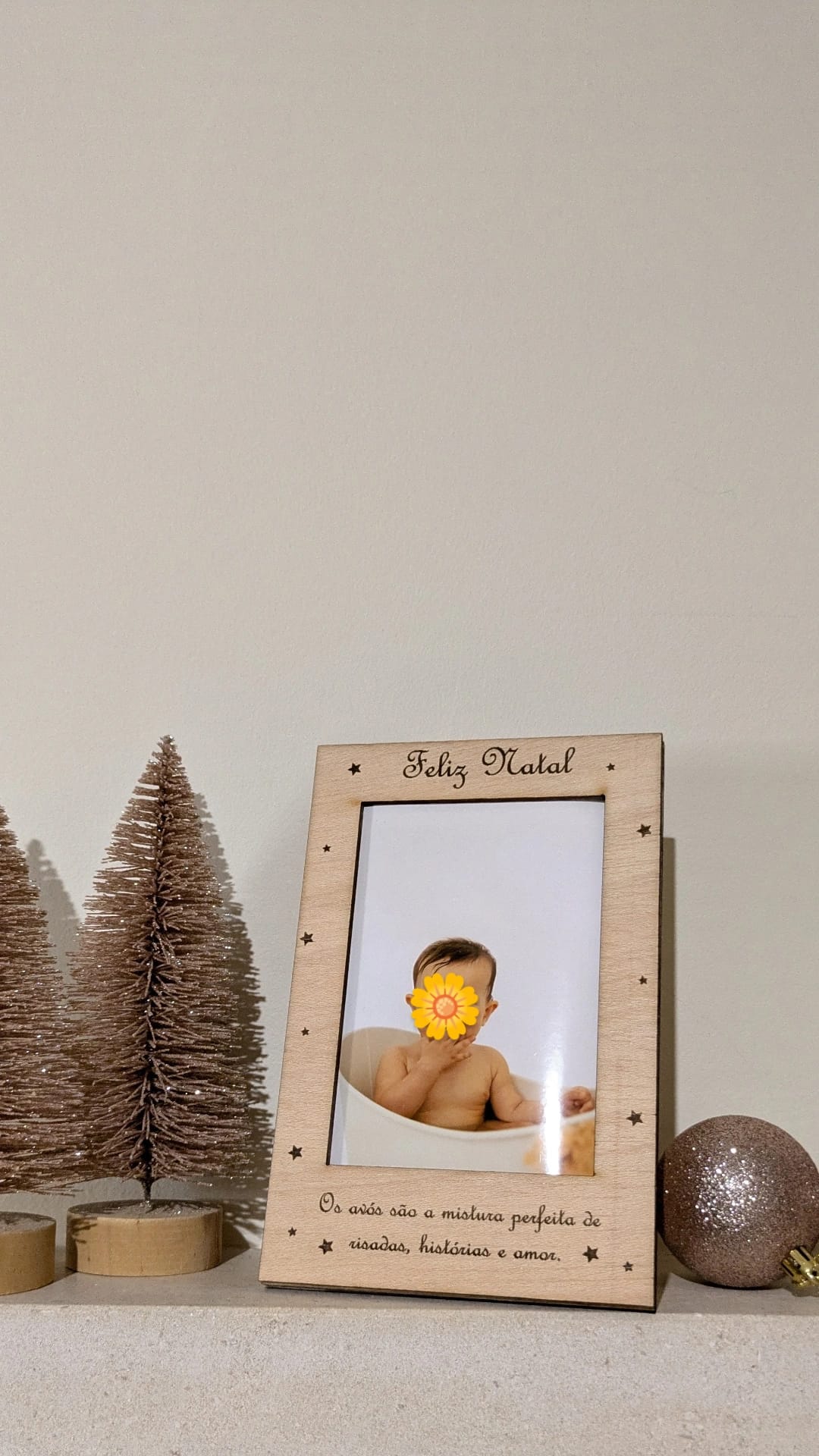 Moldura de Natal em Madeira – Avós Moldura de Natal em Madeira – Avós