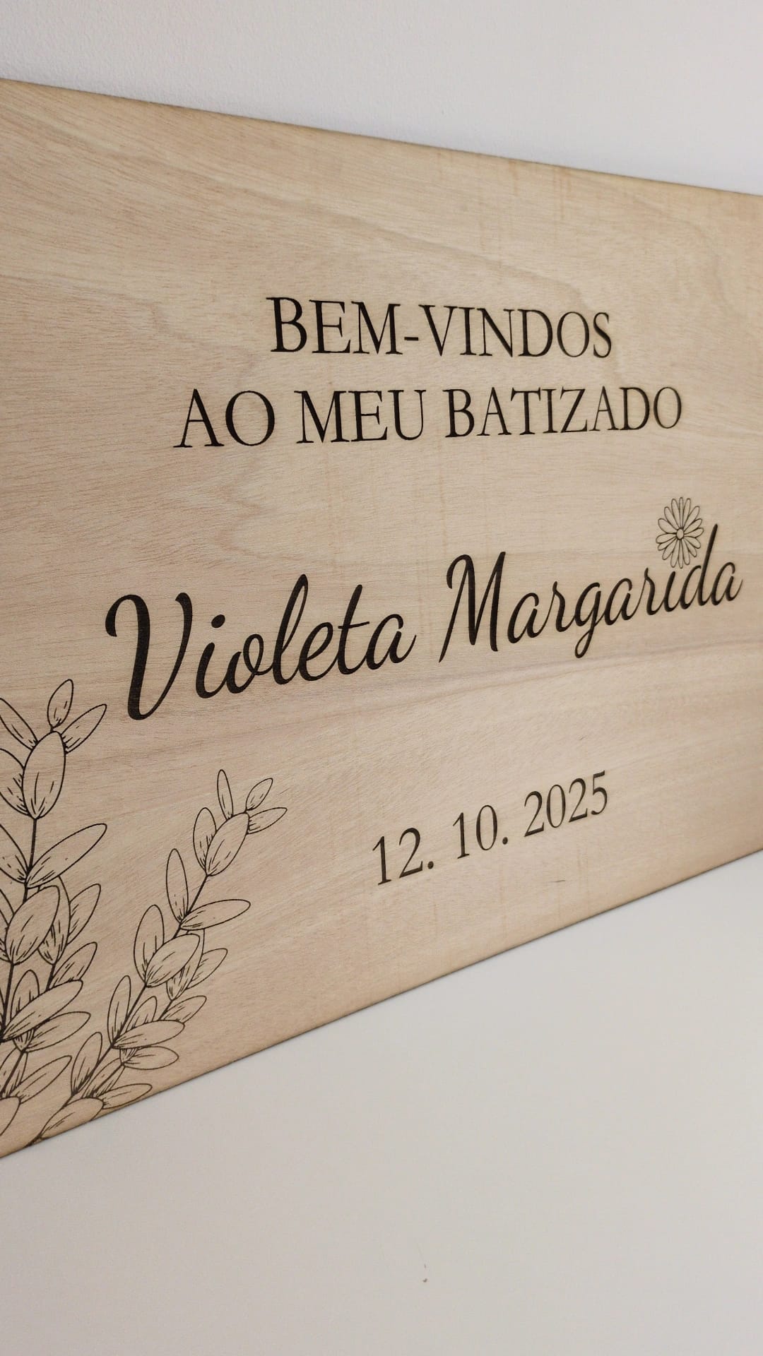 Placa batizado Placa batizado