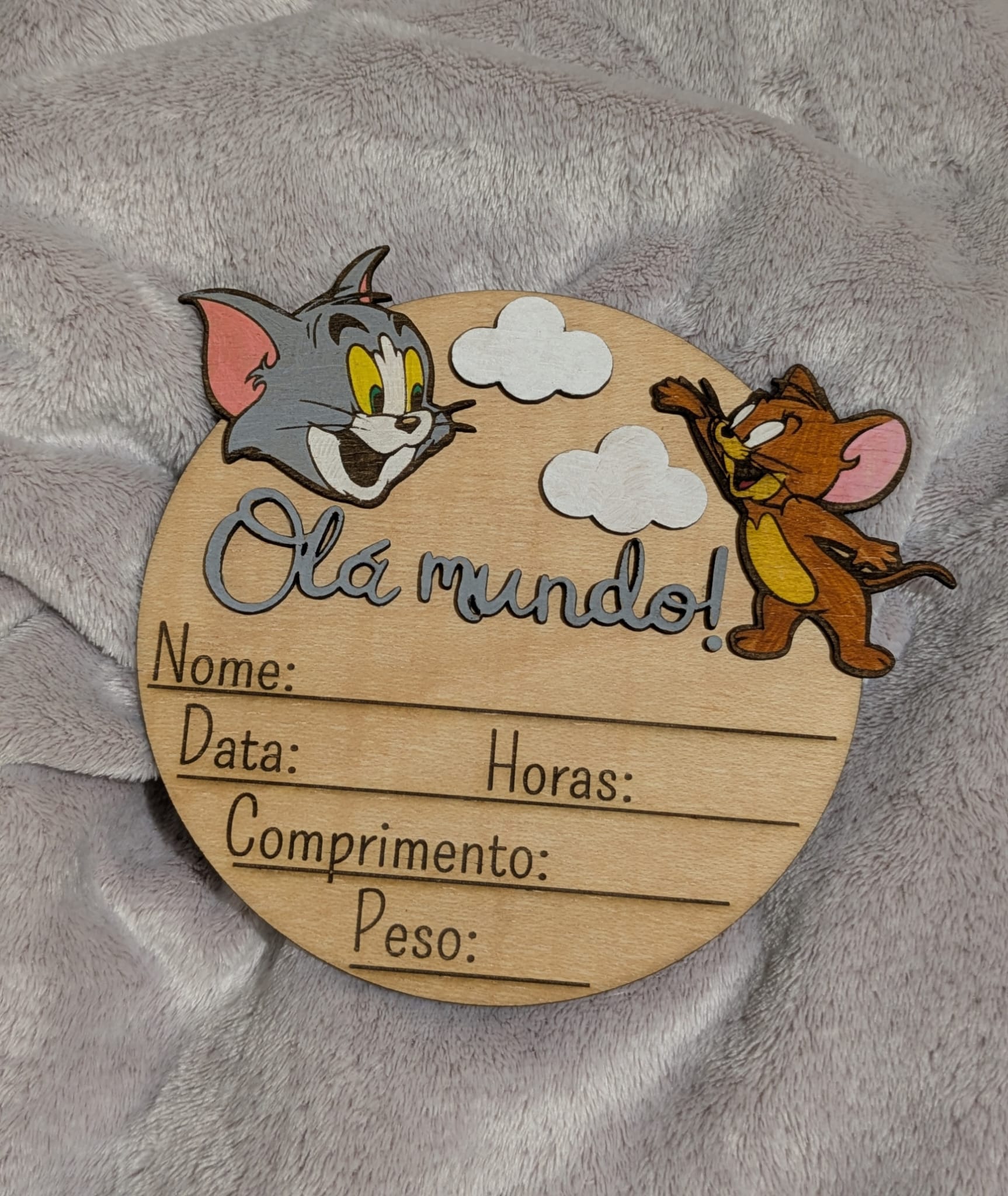 Placa de registo Tom & Jerry Placa de registo Tom & Jerry